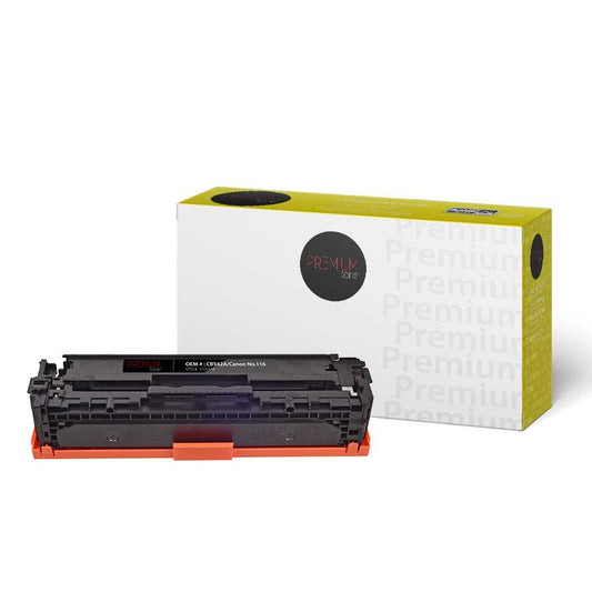 Premium Tone New Compatible HP CB542A / Canon No.116 Universal Yellow 1.4K Toner Cartridge