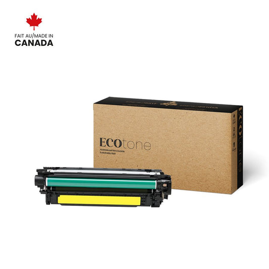 Eco Tone Remanufactured HP CE252A Yellow 7K Toner Cartridge