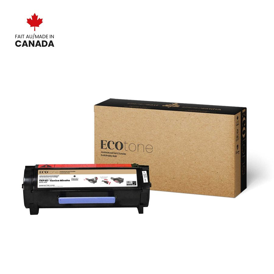 Eco Tone Remanufactured Konica Minolta TNP40 20K Toner Cartridge