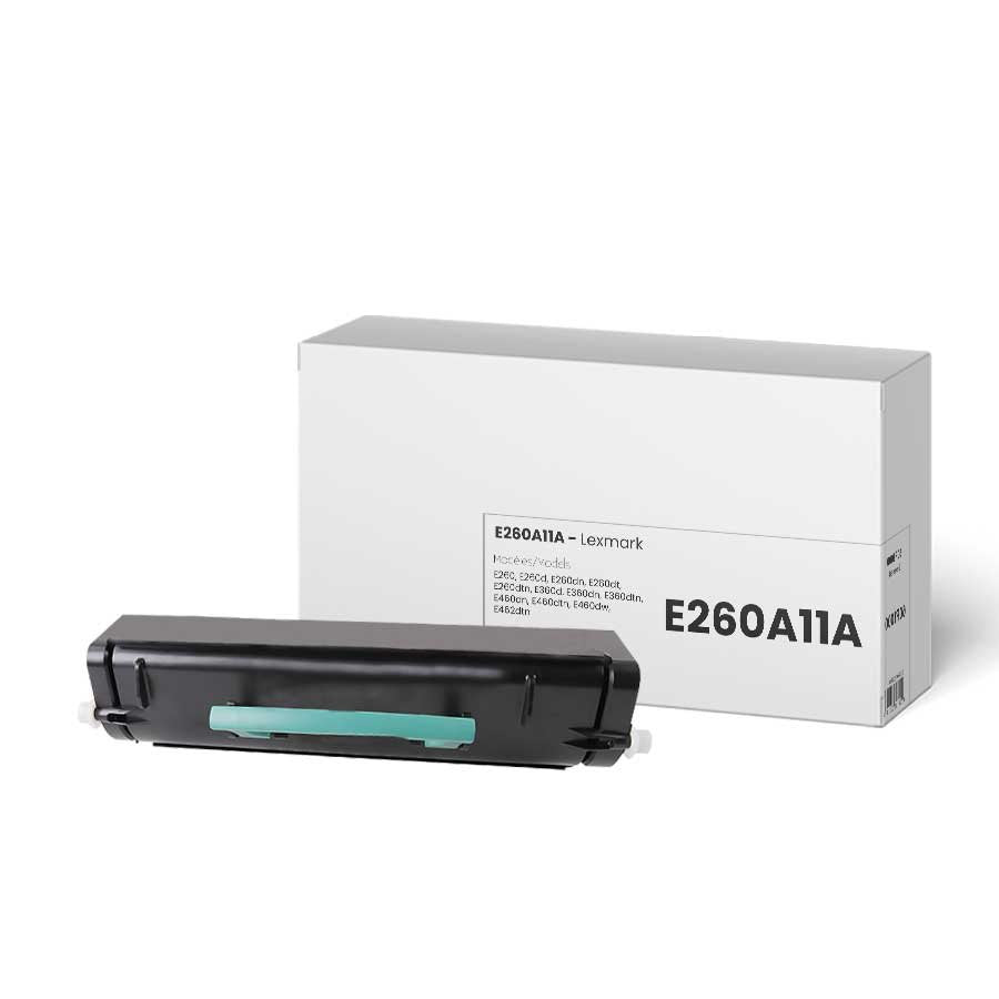White Box New Compatible Lexmark E260A11A 3.5K Toner Cartridge