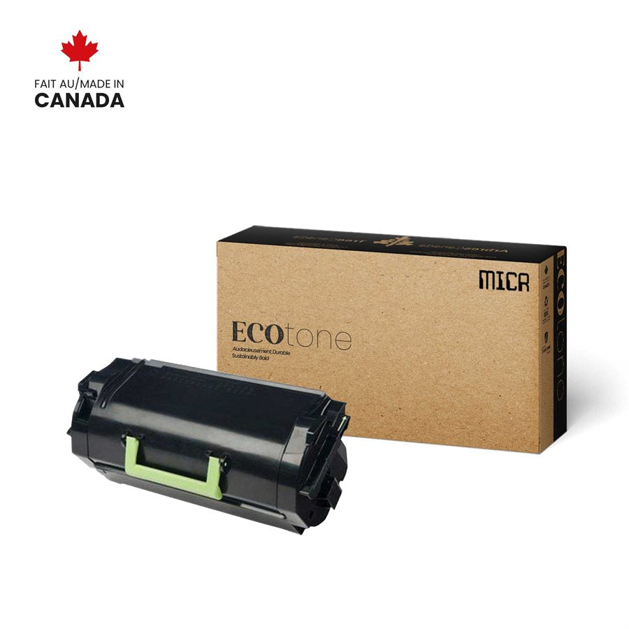 Eco Tone Remanufactured Lexmark 24B6020 MICR 35K MICR Toner Cartridge