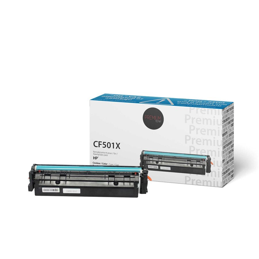 Premium Tone New Compatible HP CF501X (202X) Cyan 2.5K Toner Cartridge