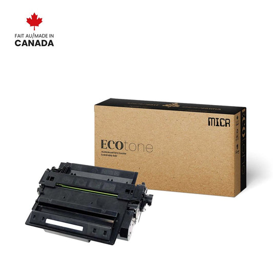 Eco Tone Remanufactured HP CE255X MICR 12.5K MICR Toner Cartridge