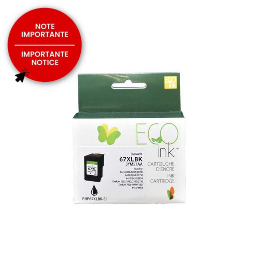 HP No.67XL 3YM57AN Black