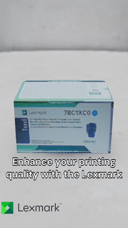 Lexmark CS/CX421, 52x, 62x Cyan Return Programme 5K Toner Cartridge Part no.: 78C1XC0