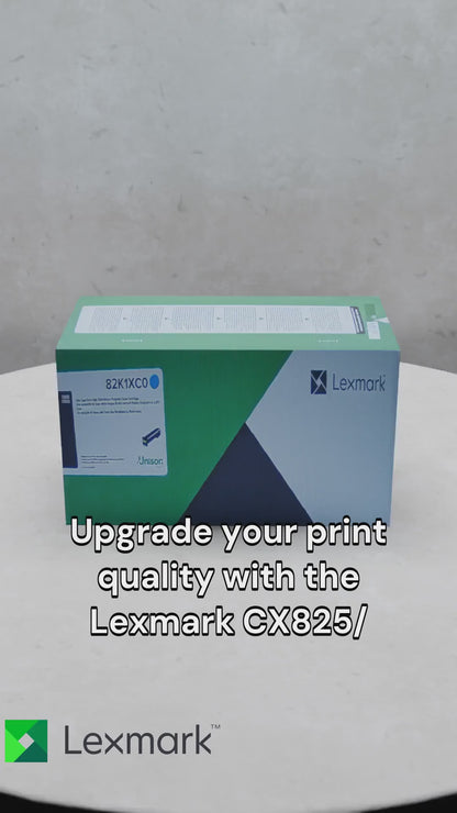 82K1XC0 Lexmark CX825, CX860 Cyan Extra High Yield Return