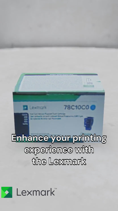 Lexmark CS/CX421, 52x, 62x Cyan Return Programme 1.4K Toner Cartridge Part no.: 78C10C0